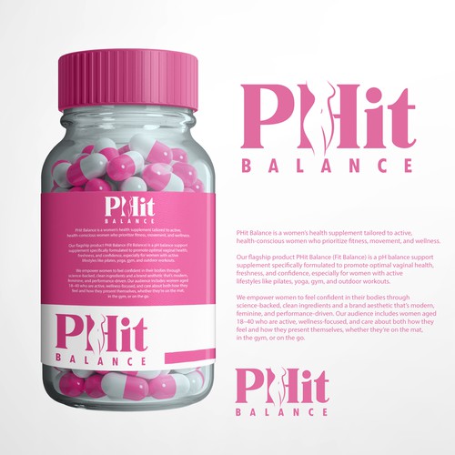 Strong, clean and professional logo design concept for PHIT.
