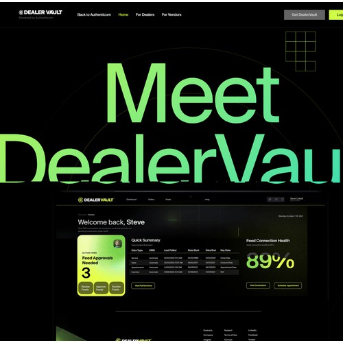 Dealer valut ui ux design project