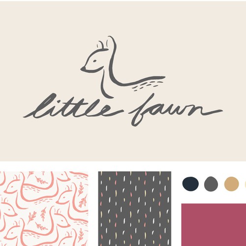 Delicate logo for a modern baby clothing company