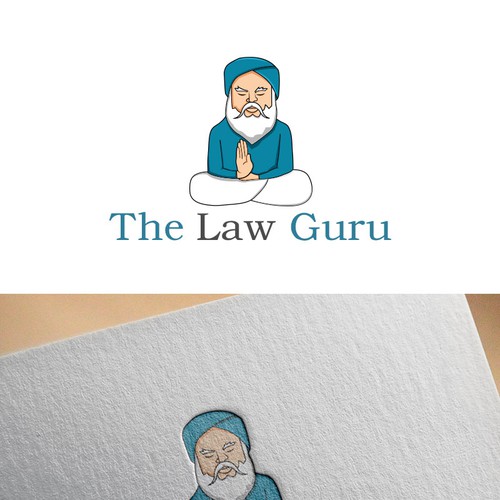 Law Guru logo: Fresh vibrant logo for web-site providing legal e-courses