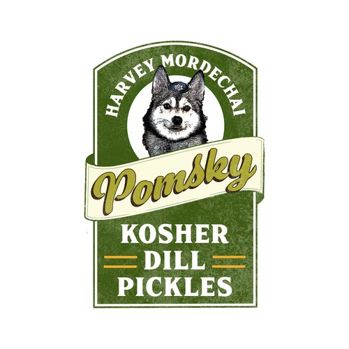 Logo concept for kosher pickle company
