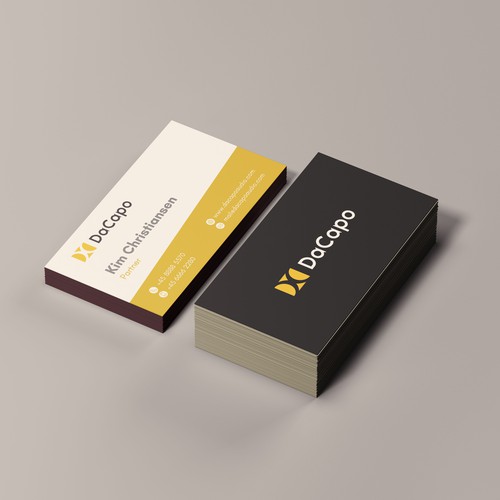 Logo Design Business Card Mockup