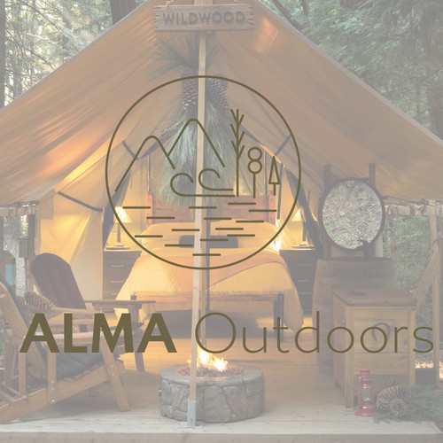 Bold logo For ALMA Outdoors