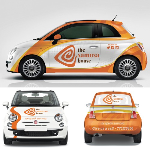 Car Wrap for Samosa Restaurant