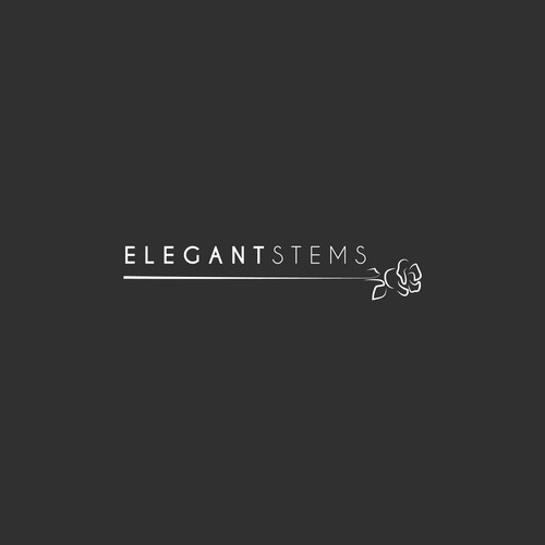 Elegant logo concept for flower store.