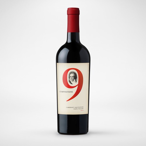 Elegant & classic wine label with a modern twist