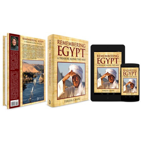Create a book cover showing Egypts beauty