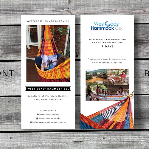 Flyer for HAMMOCK CO.