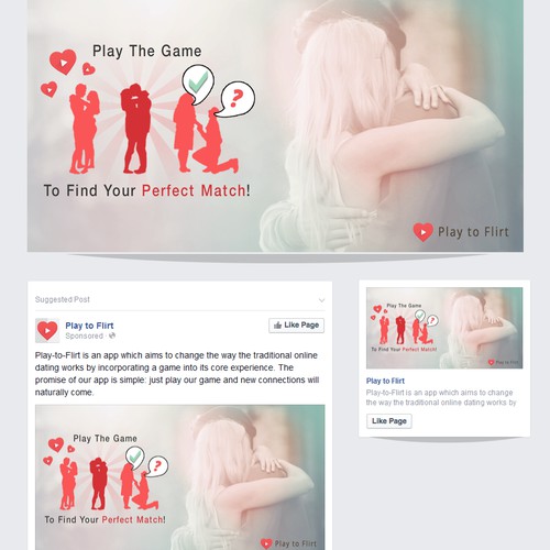 Design 3 simple & minimalistic facebook banner ads for news feed & right sidebar.