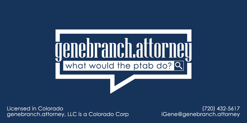 New law practice launch!  "genebranch.attorney" must appear this way.  I want the slogan and a phone # included