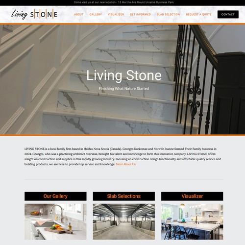 Squarespace Website for Construction and Supplies Company