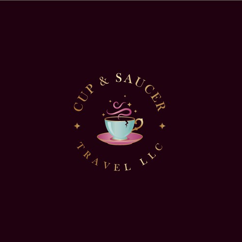 Cup & Saucer logo design 