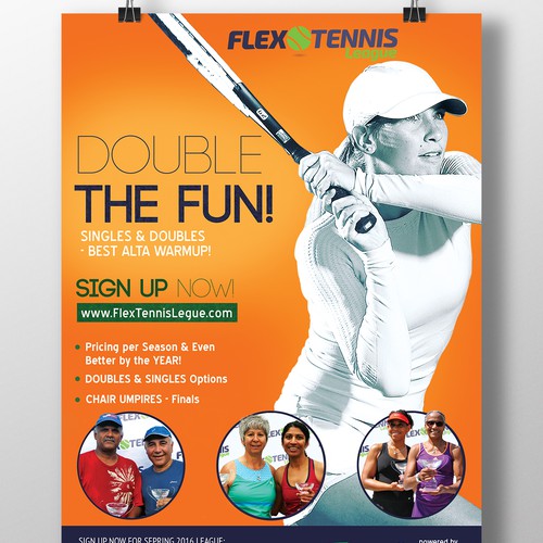 Tennis tournament poster