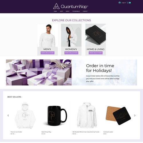 E-shop page web design  