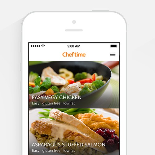 Design the CHEFTIME iOS Apps