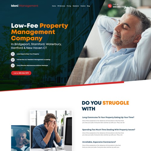 Property management consultant website design