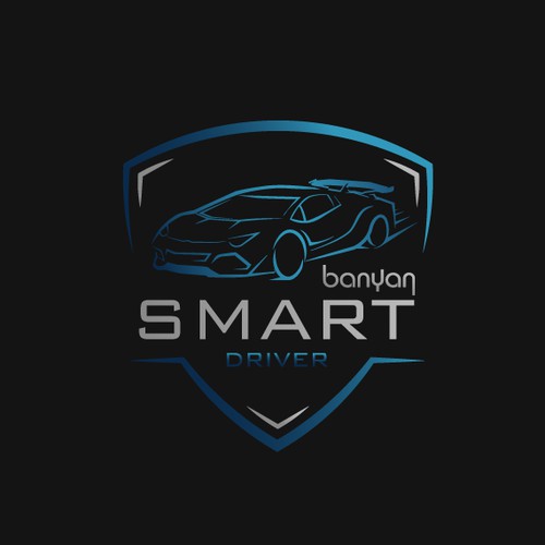 automotive thin logo concept