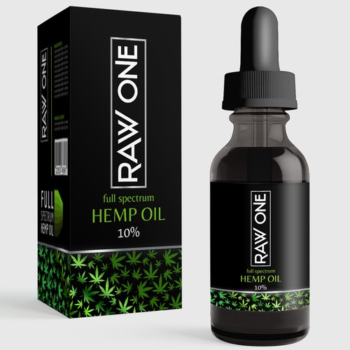 Product Label for Hemp Oil