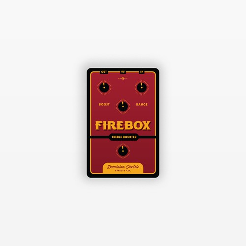 Fire Box Treble Booster Product Design