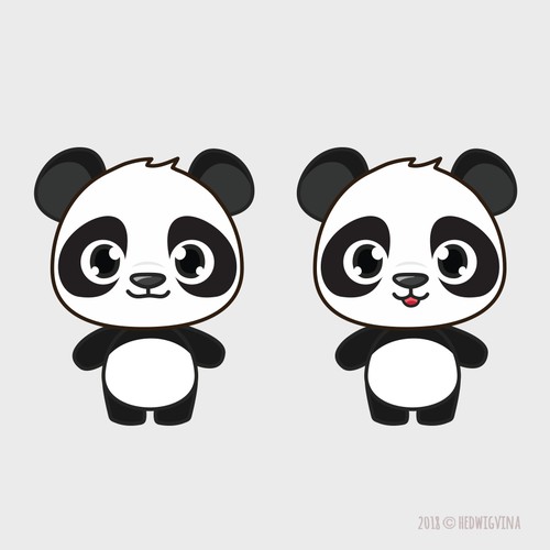 A Cute Panda Character Design 