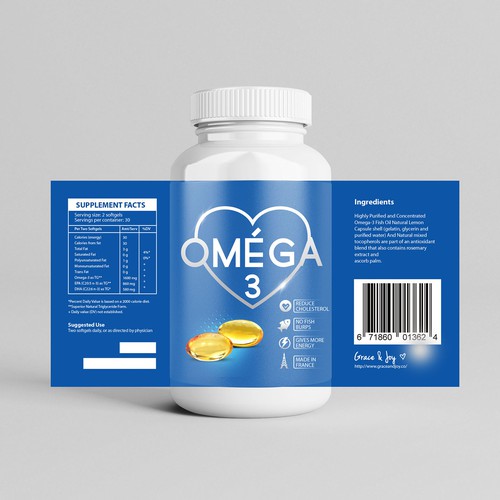 Label concept for Omega 3