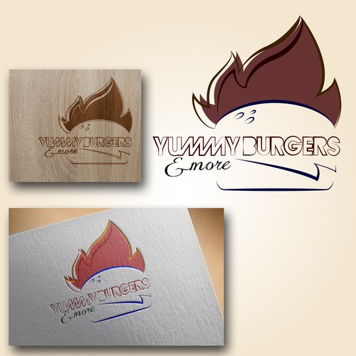 logo for yummy burger