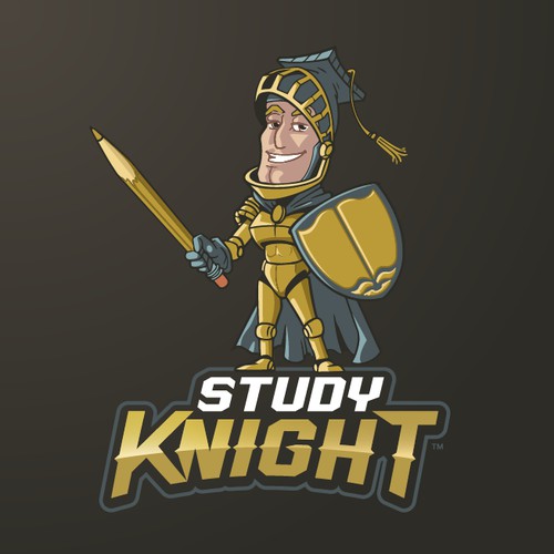 Winning Design for "Study Knight" Logo Contest