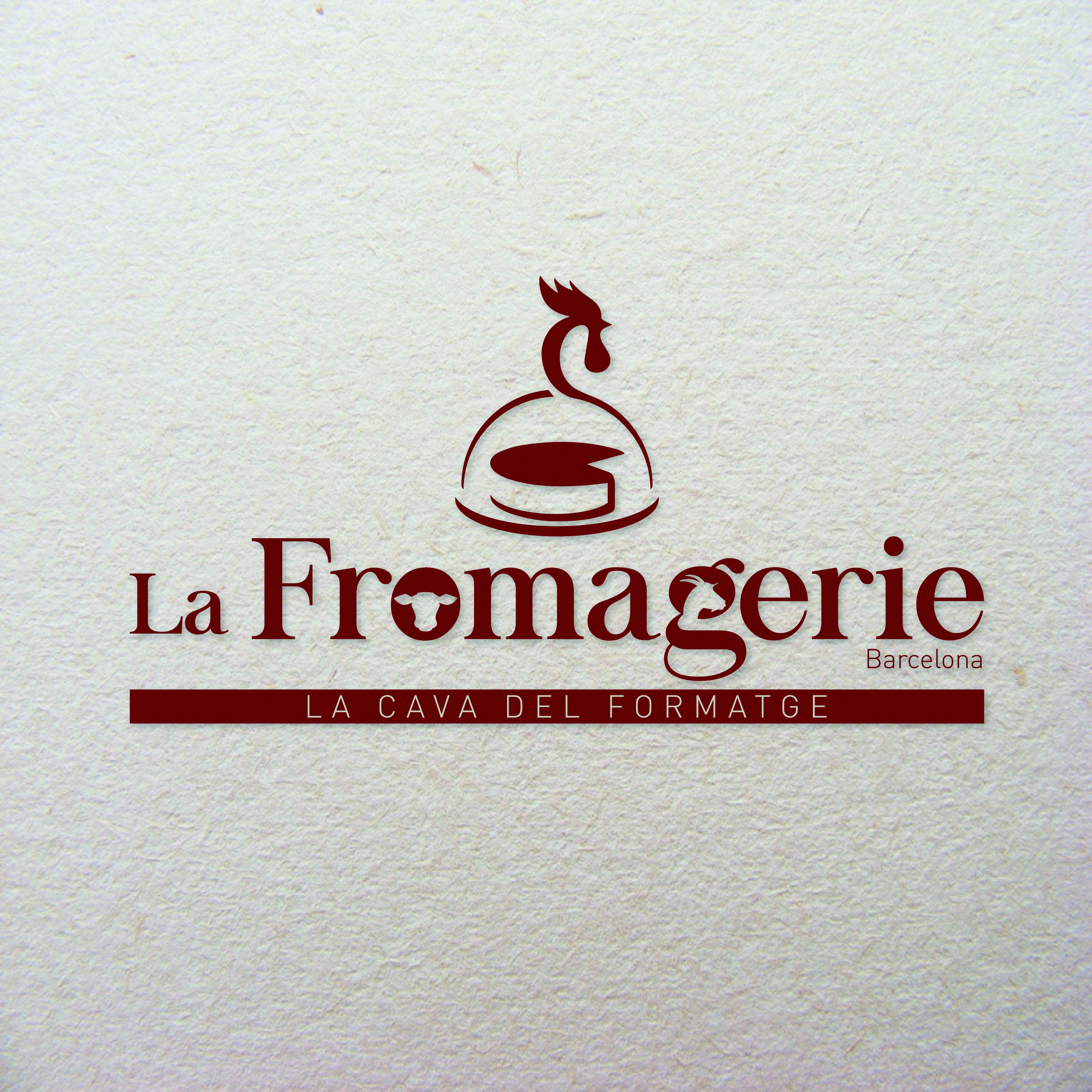 Création d'un logo de concept stores de vente de fromages français à Barcelone