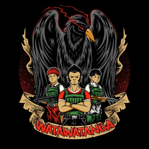 hand drawn illustration for police team