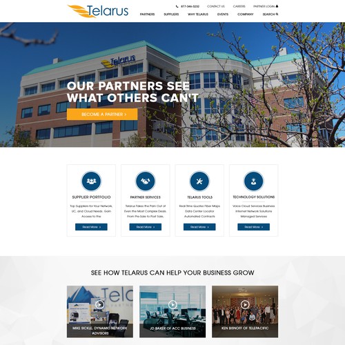 Technology Company Home page