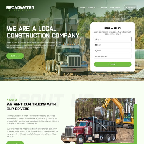 Trucking redesign of website