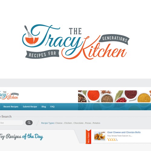 Create a logo for a family recipe website