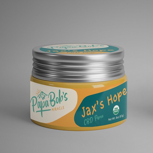 Playful CBD Puree Label Design