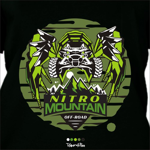 T shirt design for Mountain Trail