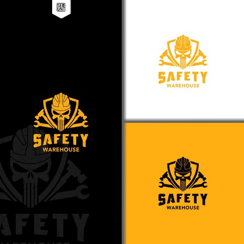 simple vintage logo for Ecommerce site for safety supplies and gear for construction