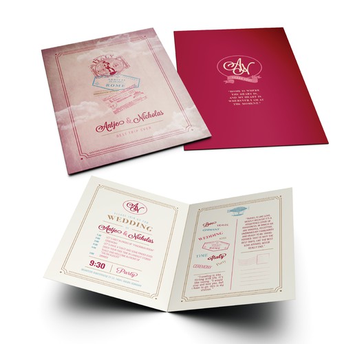 Wedding booklet