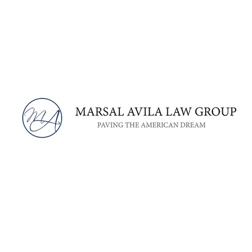 logo and business card for MARSAL AVILA LAW GROUP