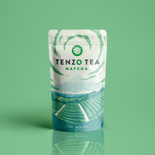 Packaging illustration for Tenzo Tea