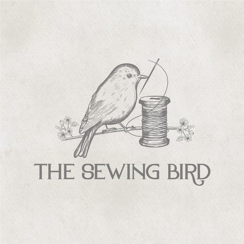 logo concept for sewing brand