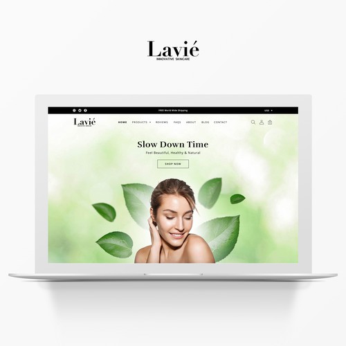 Web UI Design Concept for Lavie