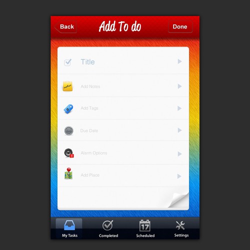 New app design wanted for Todo App