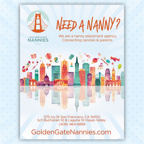 Nanny Agency poster & flyer