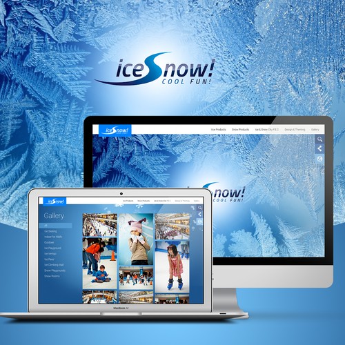 Create an amazing website for the COOLEST company on earth: we make SNOW & ICE!