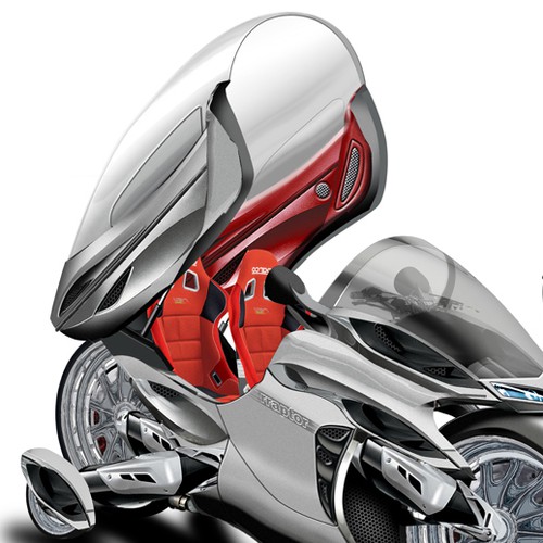 2 seater Cabin Motor-bike concept design