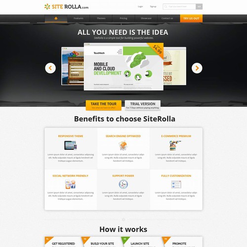 Help www.siterolla.com with a new website design