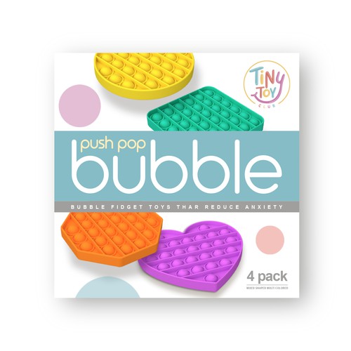 Push pop bubble toy