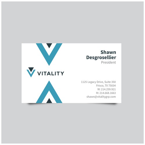 Business Card Design for VITALITY