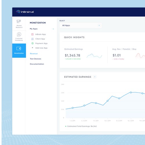 inbrain dashboard