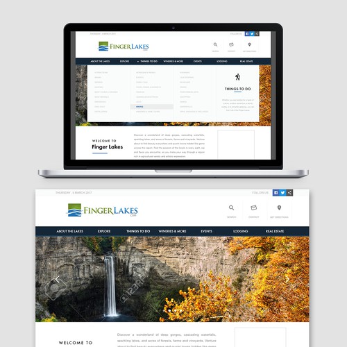 Web Page Design for FigerLakes.com