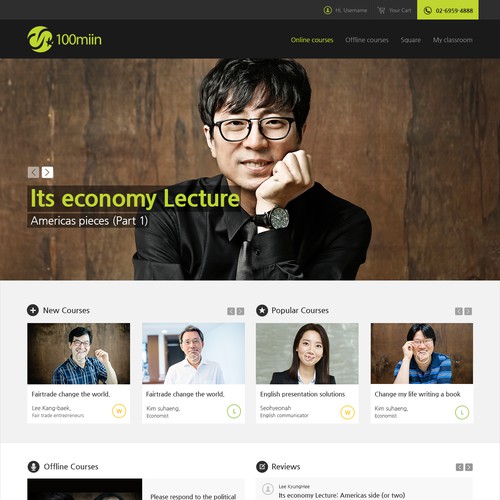 Redesign of Korean e-Learning Site (4 Pages)